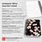 Black Floral | 5.25x8.25 Inch Compact Wire Journal | Non-Dated | Foil Stamped Cover